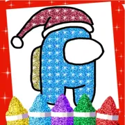 Glitter Among Us Coloring Book