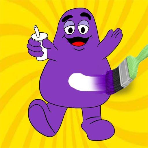 Grimace Shake Coloring Book