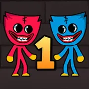 Kissy Missy & Huggy Wuggy Game on Zazgames Icon