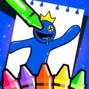 Rainbow Friends Coloring Game Icon