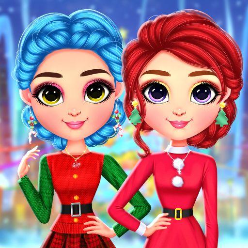 RAINBOW GIRLS CHRISTMAS OUTFITS