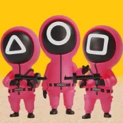 Squid Game 3D Red Light Green Light Icon