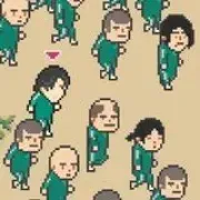 Squid Games Pixel Icon